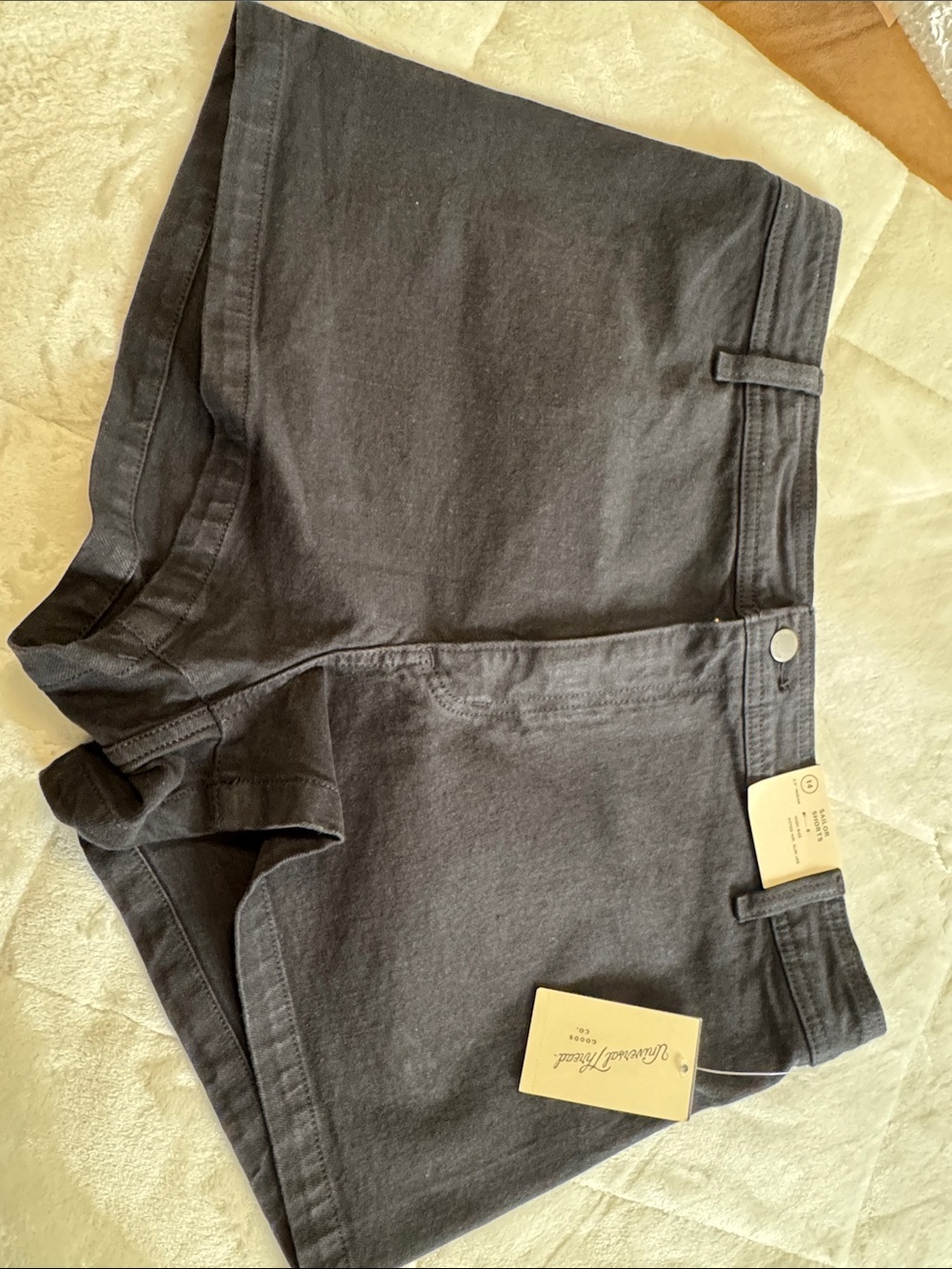 Universal Thread Black High-Rise Cotton Shorts